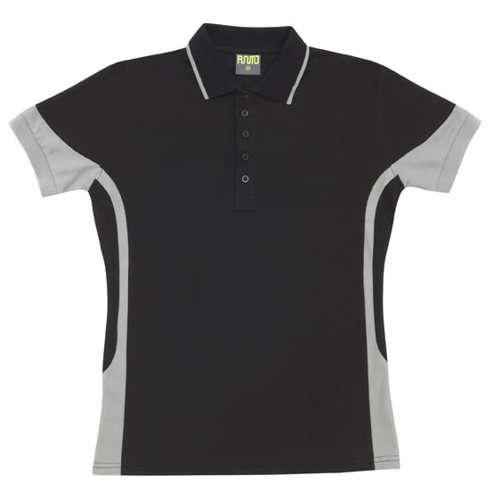 Women's Contrast Polycotton Polo - P519LD Image 