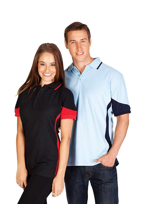 Women's Contrast Polycotton Polo - P519LD Image 