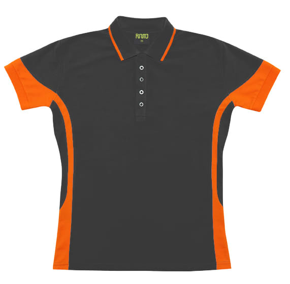 Women's Contrast Polycotton Polo - P519LD Image 