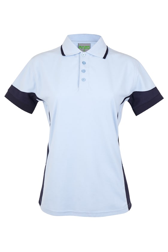 Women's Contrast Polycotton Polo - P519LD Image 