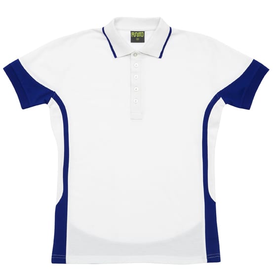 Women's Contrast Polycotton Polo - P519LD Image 