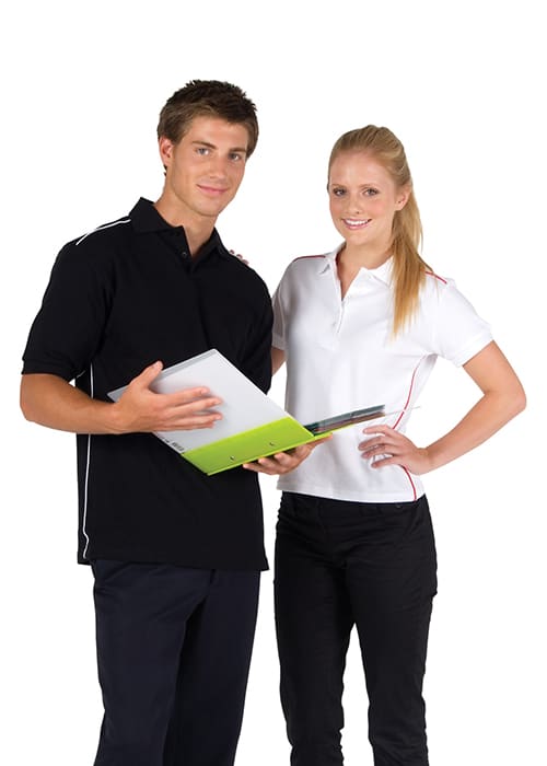 Men's / Unisex Cotton Pique Knit With Piping - P700HB Image 