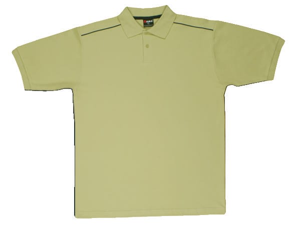 Men's / Unisex Cotton Pique Knit With Piping - P700HB Image 