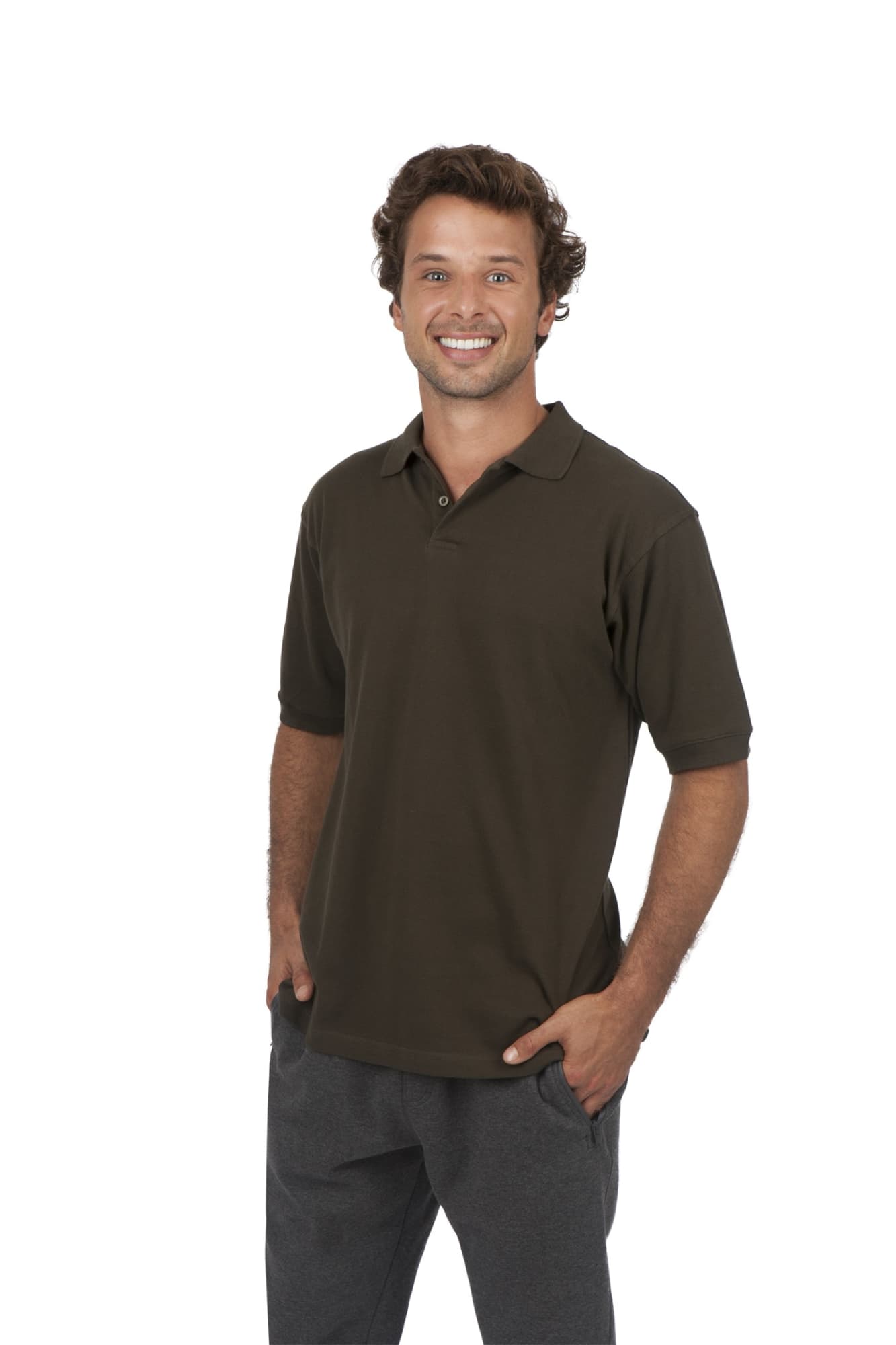 Men's Cotton Pigment Dyed Polo - P737HS Image 