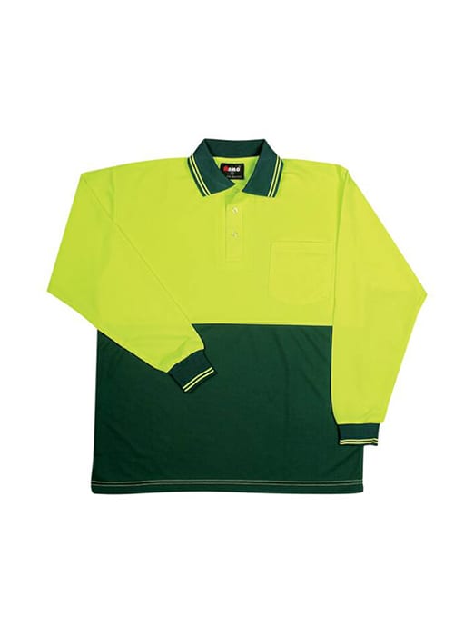 Hi Vis Long Sleeve Polo - PS101L Image 