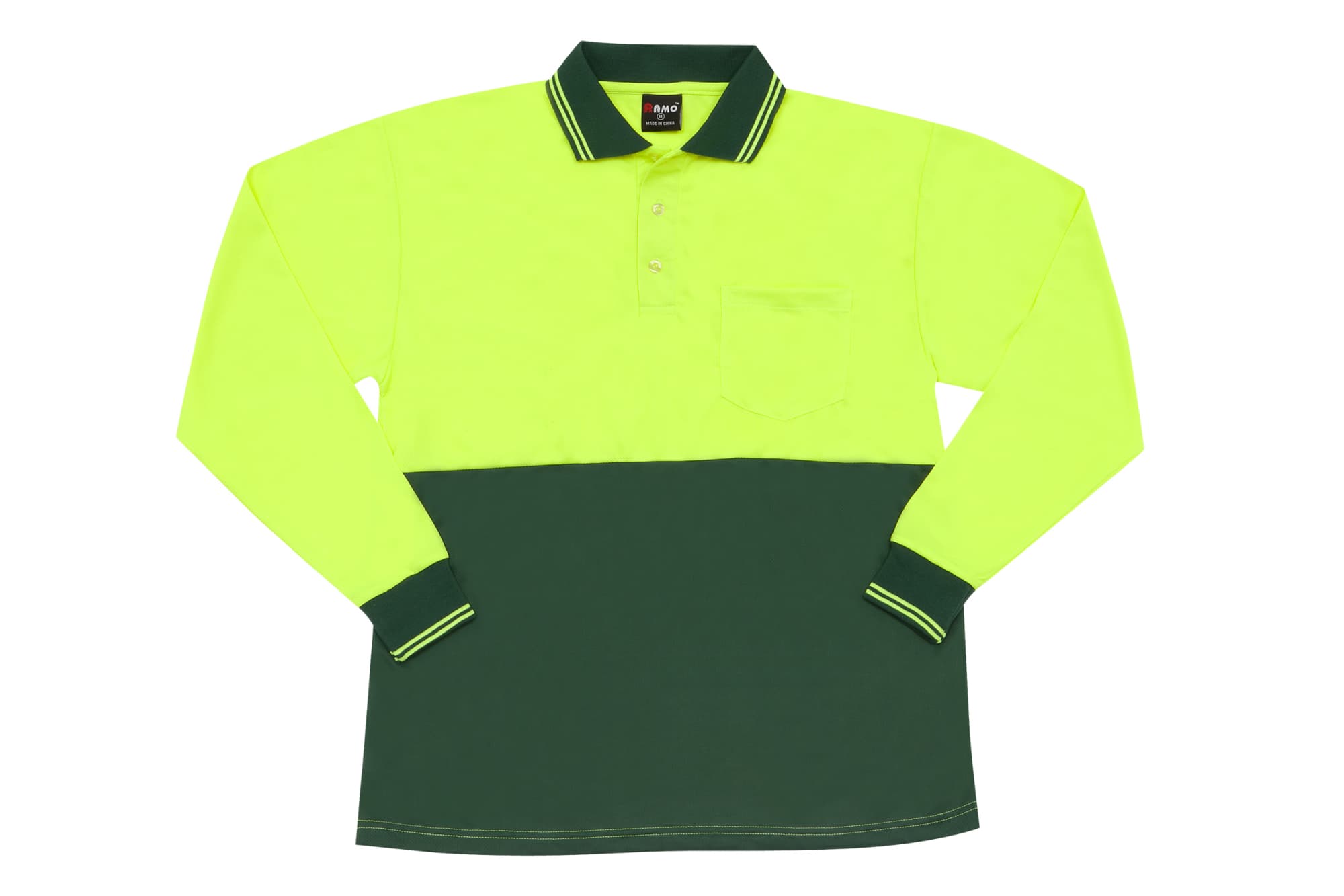 Hi Vis Long Sleeve Polo - PS101L Image 