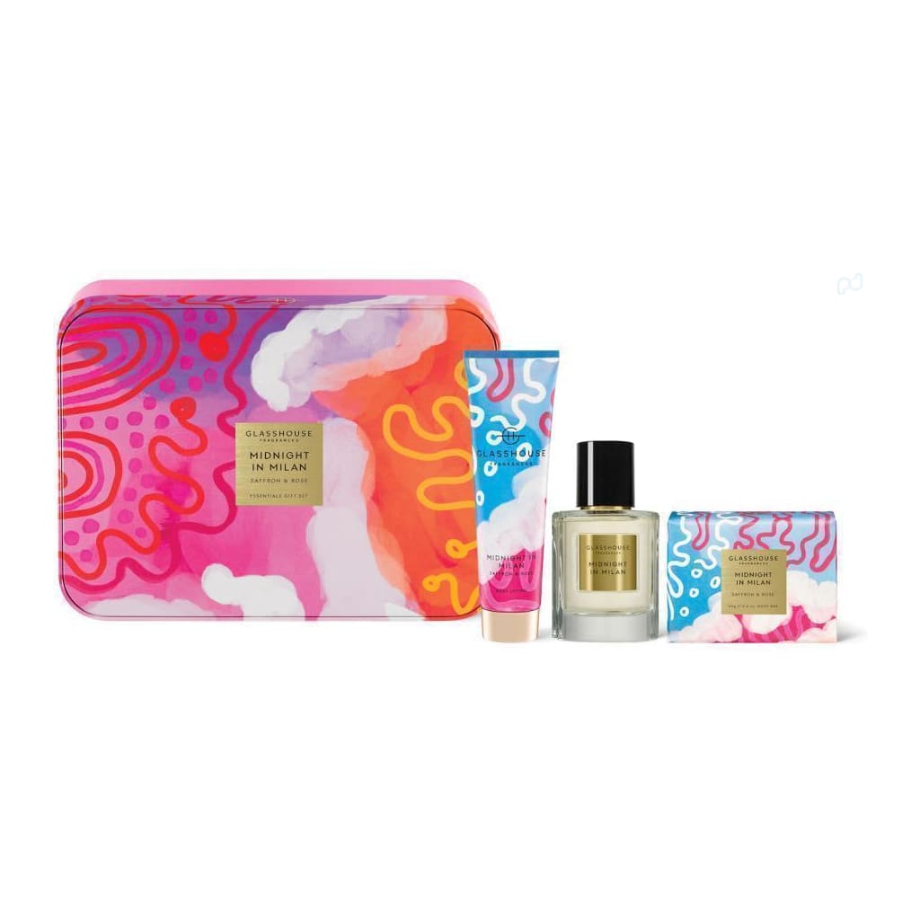 Glasshouse Midnight In Milan Saffron & Rose Essentials Gift Set promotional product