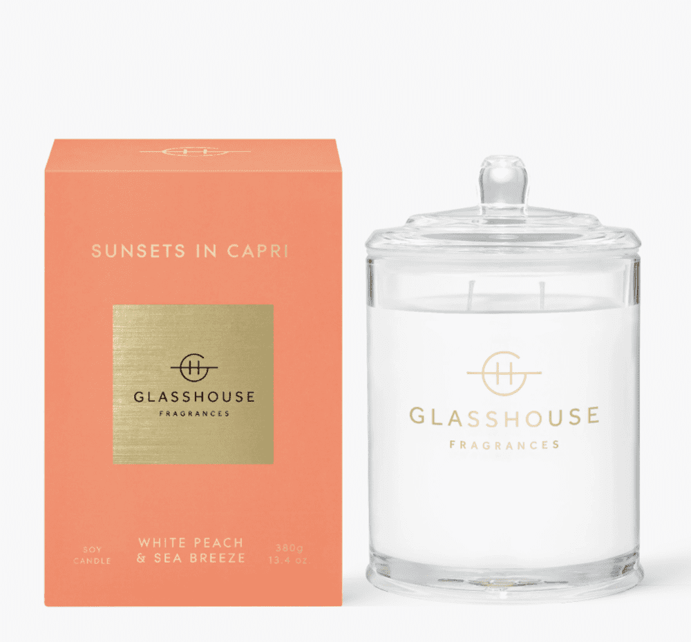 Glasshouse Sunsets In Capri 380g Soy Candle promotional product
