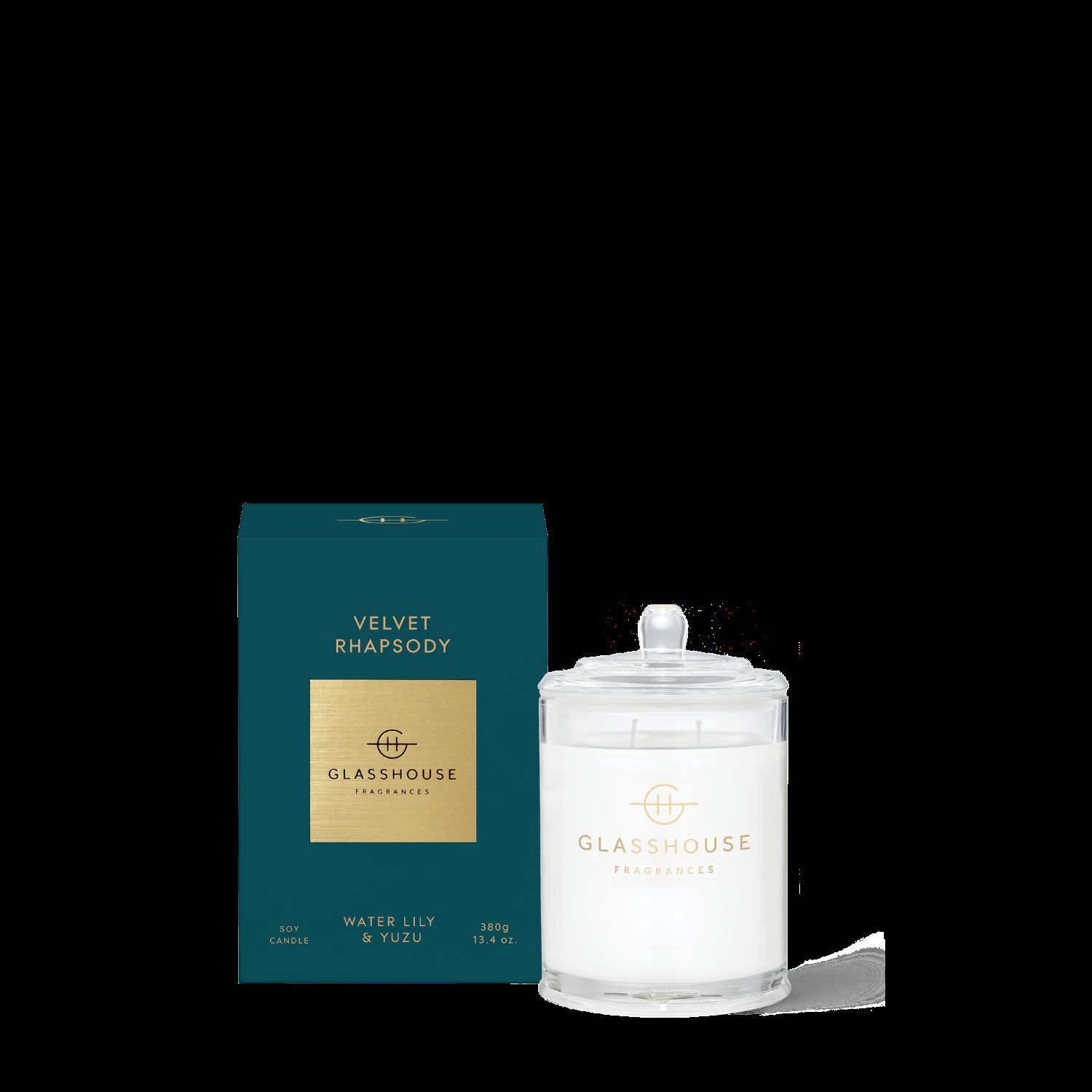 Glasshouse Velvetrhapsody 380gr Water Lily & Yuzu Candle promotional product