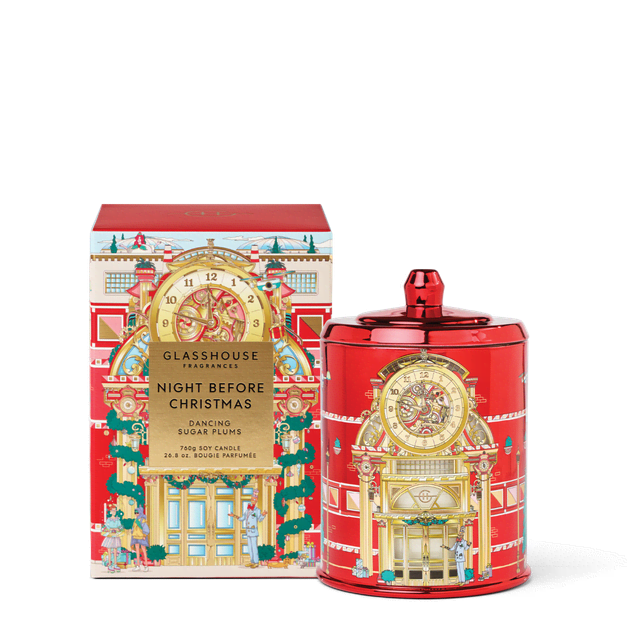 Glasshouse 760g Candle Night Before Christmas promotional product