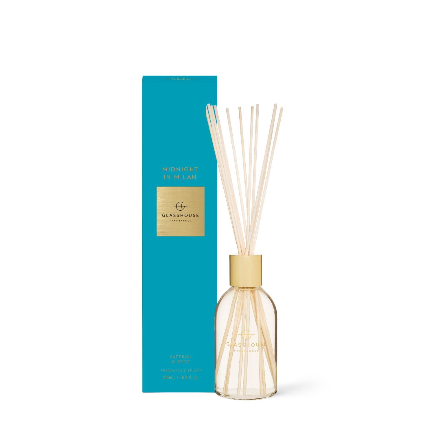 Glasshouse Midnight In Milan 250ml Saffron & Rose Diffuser promotional product