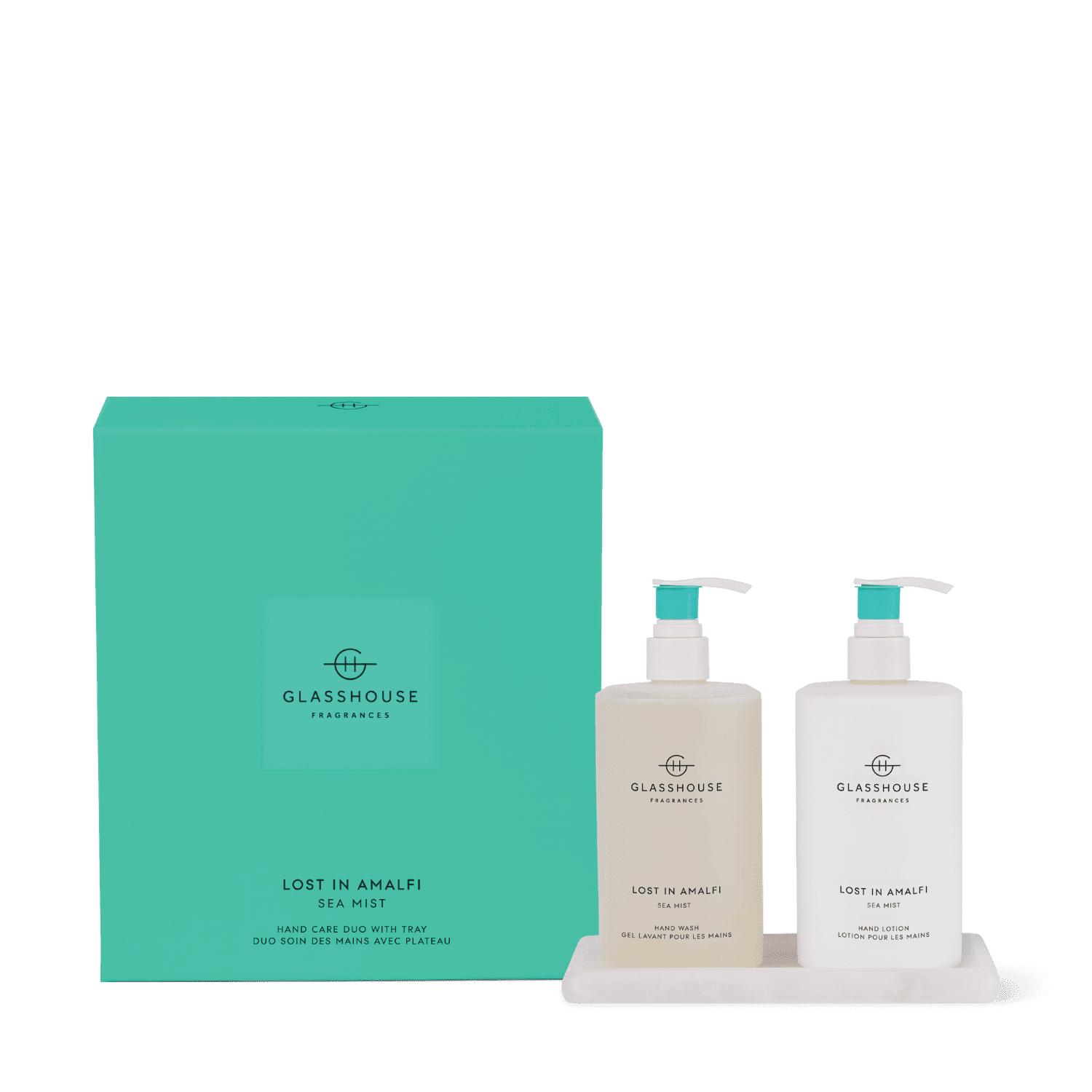 Glasshouse 450ml Hand Wash, Hand Lotion & Tray - Lost In Amalfi promotional product