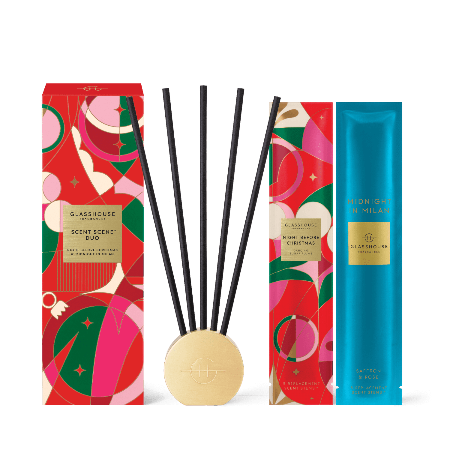 Glasshouse Scent Scene Duo - Night Before Christmas & Midnight in Milan promotional product