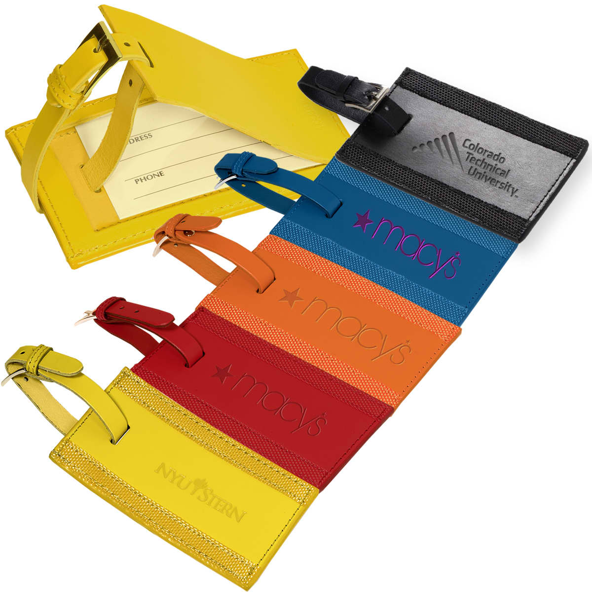 Majestic Leather Luggage Tag