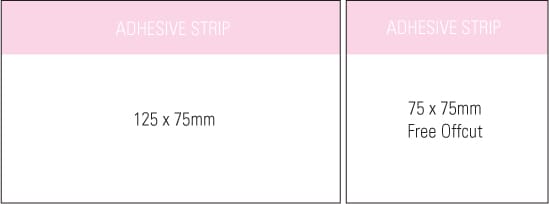 Stuk note pad 125x75 colour 1col 50 leaf