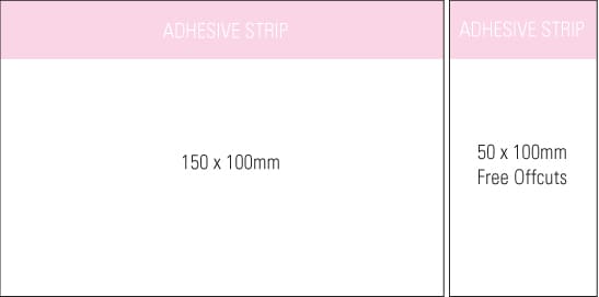 Stuk Note pad 150x100 White 4 col 25 Leaf - SN150X100WHITE4C25 Image