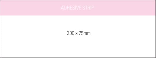 Stuk note pad 200x75 Recycled White 3col 25 leaf