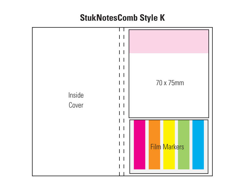 Combination K Laminated 4 Colour Cover 4 Col Pad