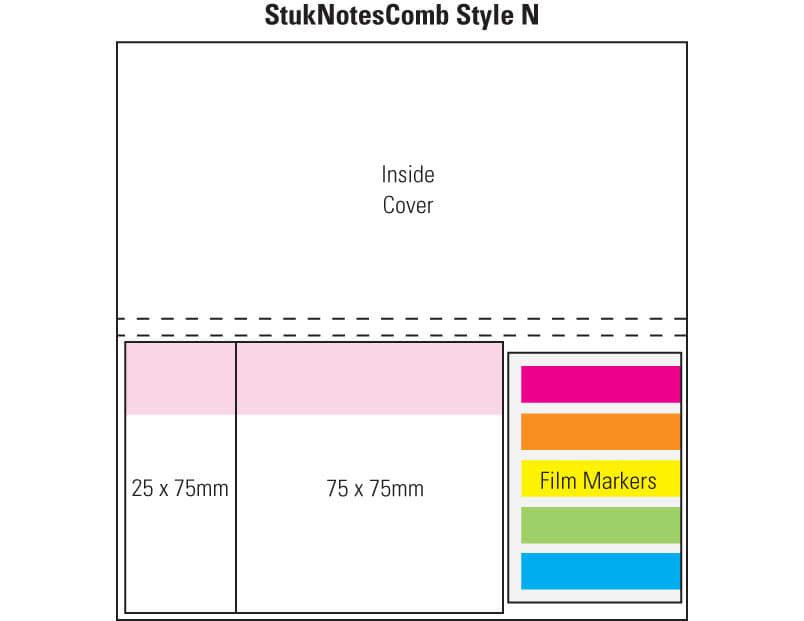 Combination N Laminated 4 Colour Cover 1 Col Pad