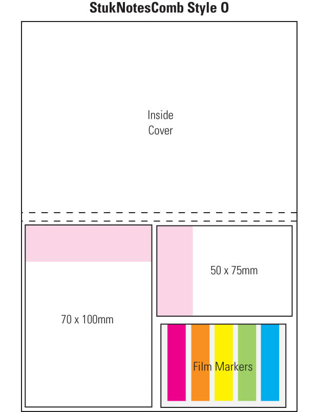 Combination O Laminated 4 Colour Cover 4 Col Pad