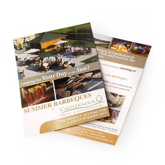 150 gsm A4 flyer 2 pages