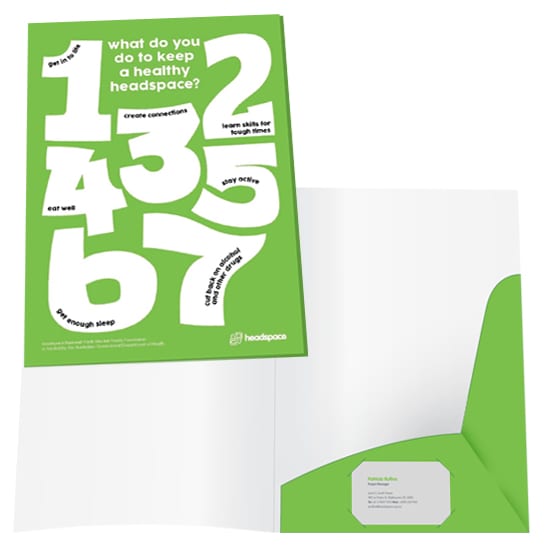 A4 Presentation Folder (Self-Assemble Single Pocket - No Gusset)