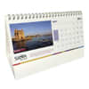 Alternative view of DL 13 page wiro bound tent calendar with printed base 99x 210mm