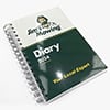 Alternative view of A5 Wiro Diary with printed cover (157 leaves) Day per page