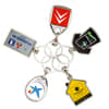 Metal key ring- on backing card poly bagged-duplex - METAL KEY RING- ON BACKING CARD Image 