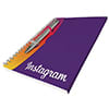 Alternative view of Two-Tone A4Wiro50leaf4l+generic lined paper