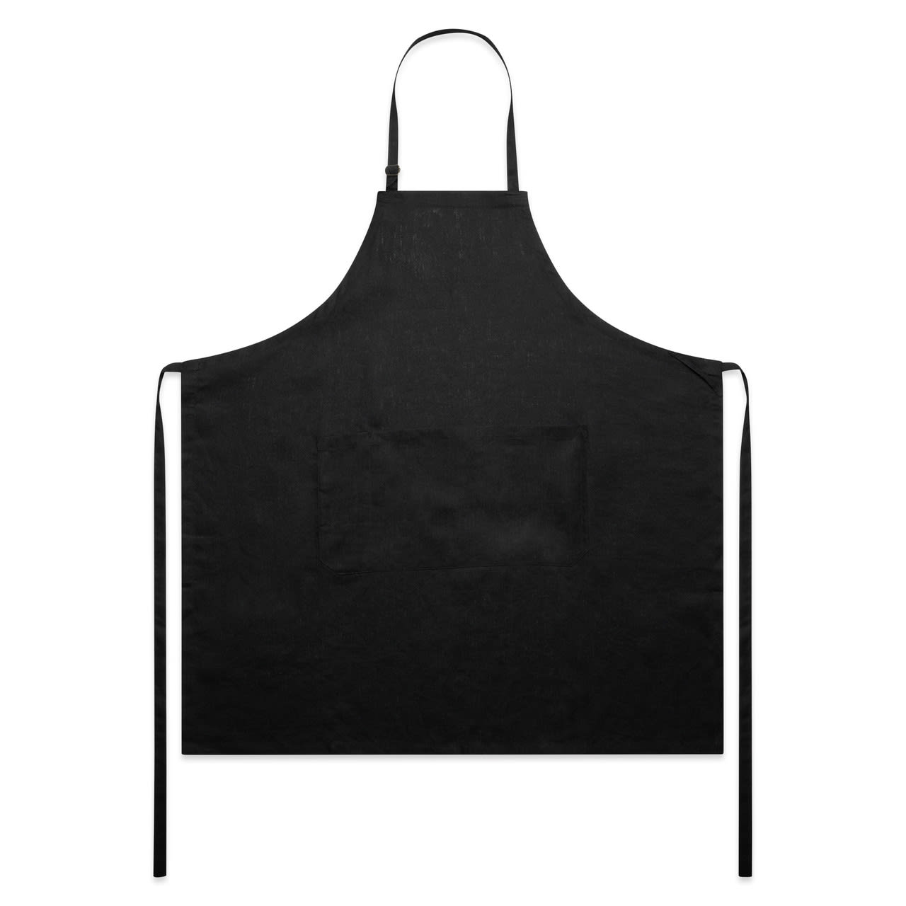 Linen Apron - 1086 Image BLACK
