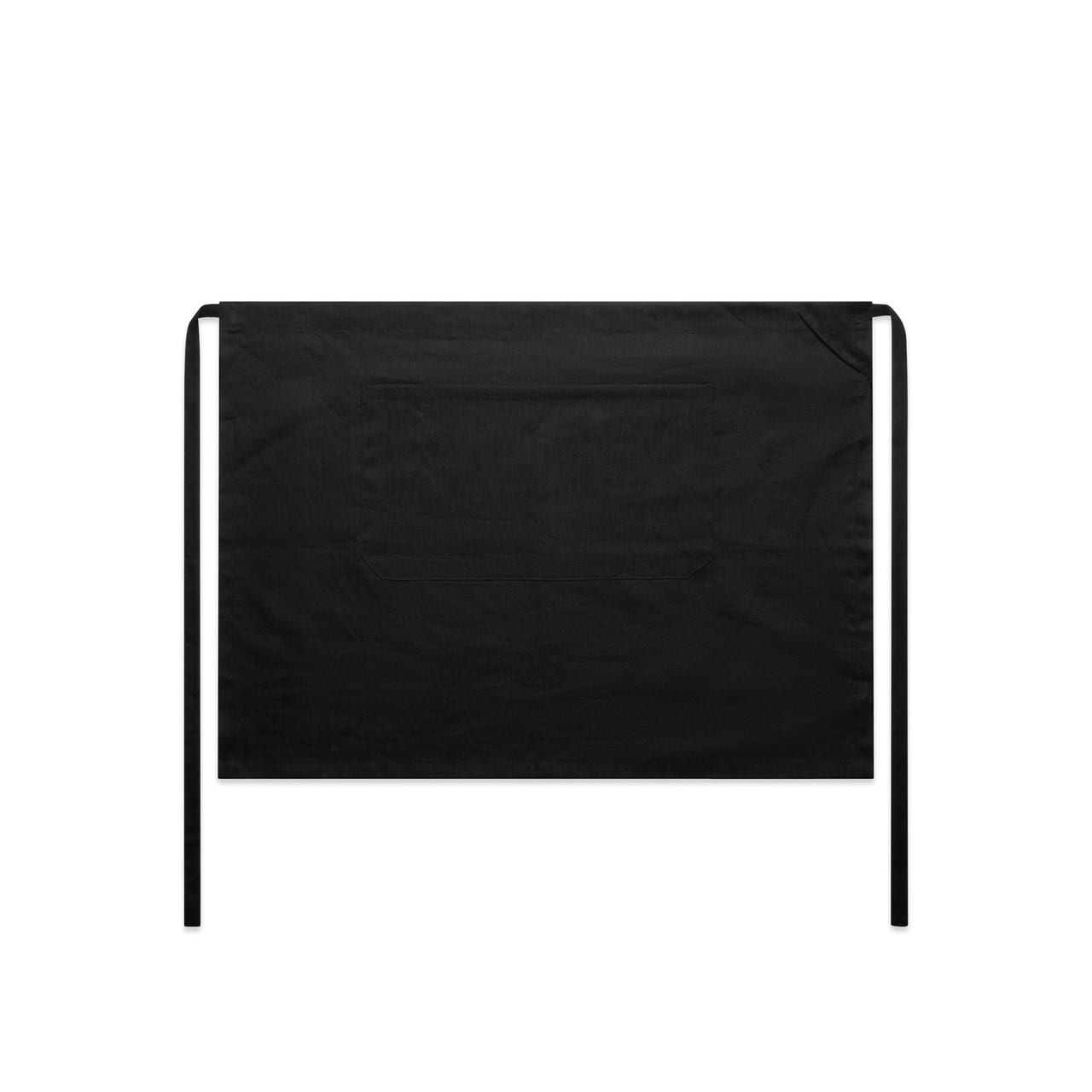 Linen Half Apron - 1087 Image BLACK