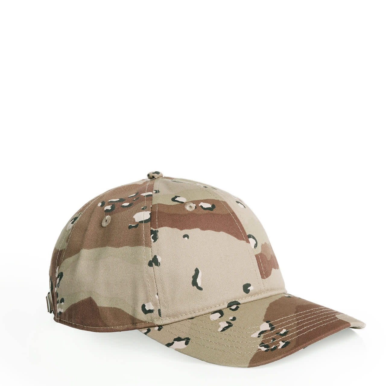 Access Camo Cap AS-1130C A camo cap in shades of tan, brown, and green, featuring a logo on the side.