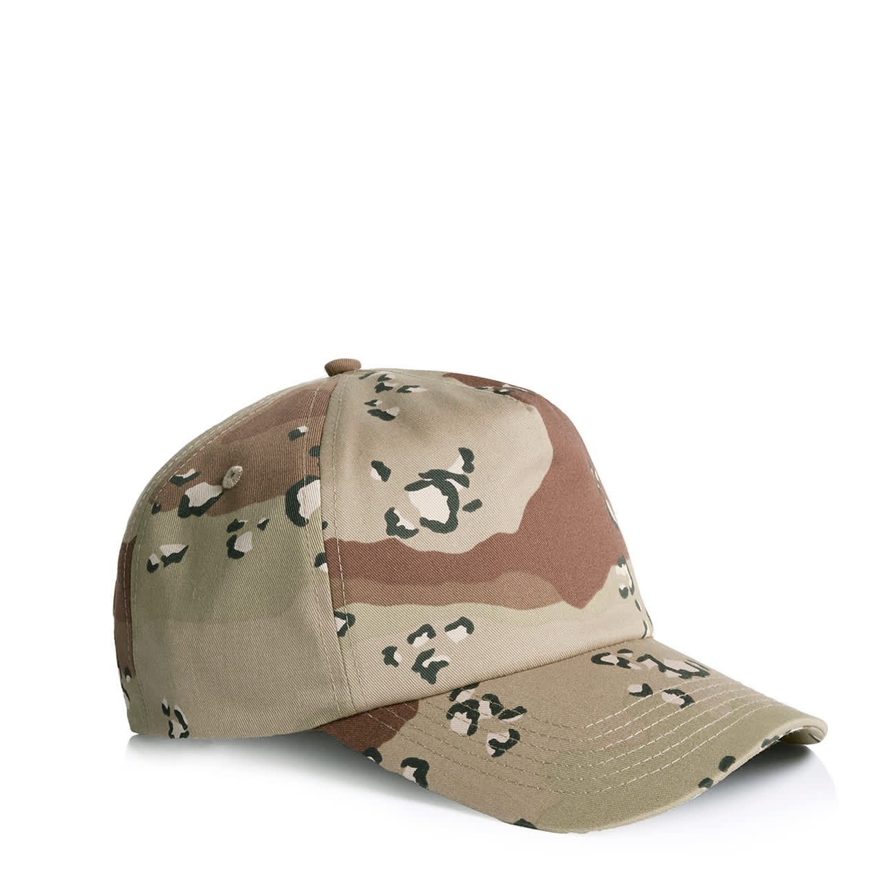 Frame Soft Camo Cap AS-1164C A soft camo cap in shades of beige, brown, and green with a branding logo on the front.