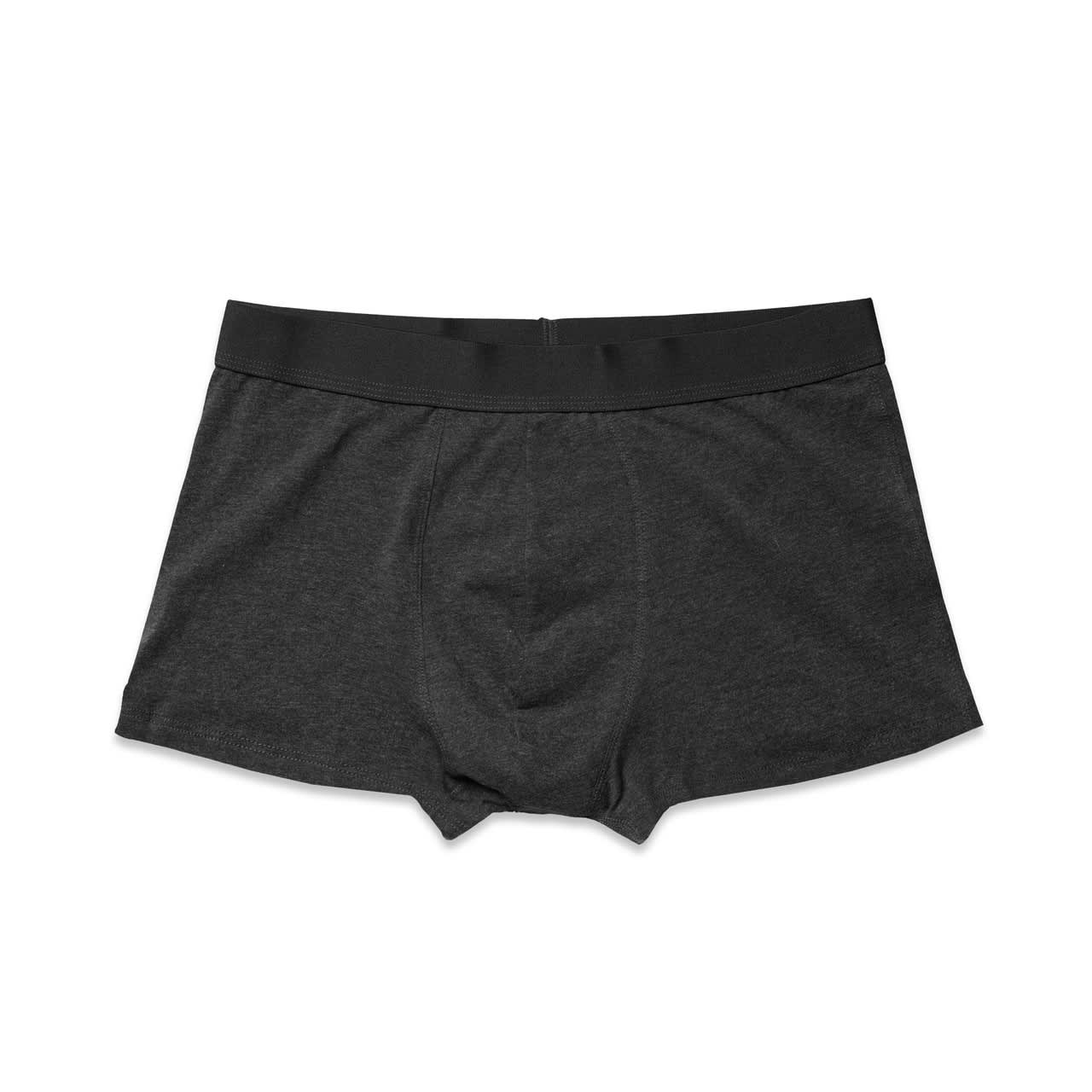 Boxer Briefs AS-1201 Men's boxer briefs in a solid dark grey colour, featuring a flexible waistband and a soft fabric.