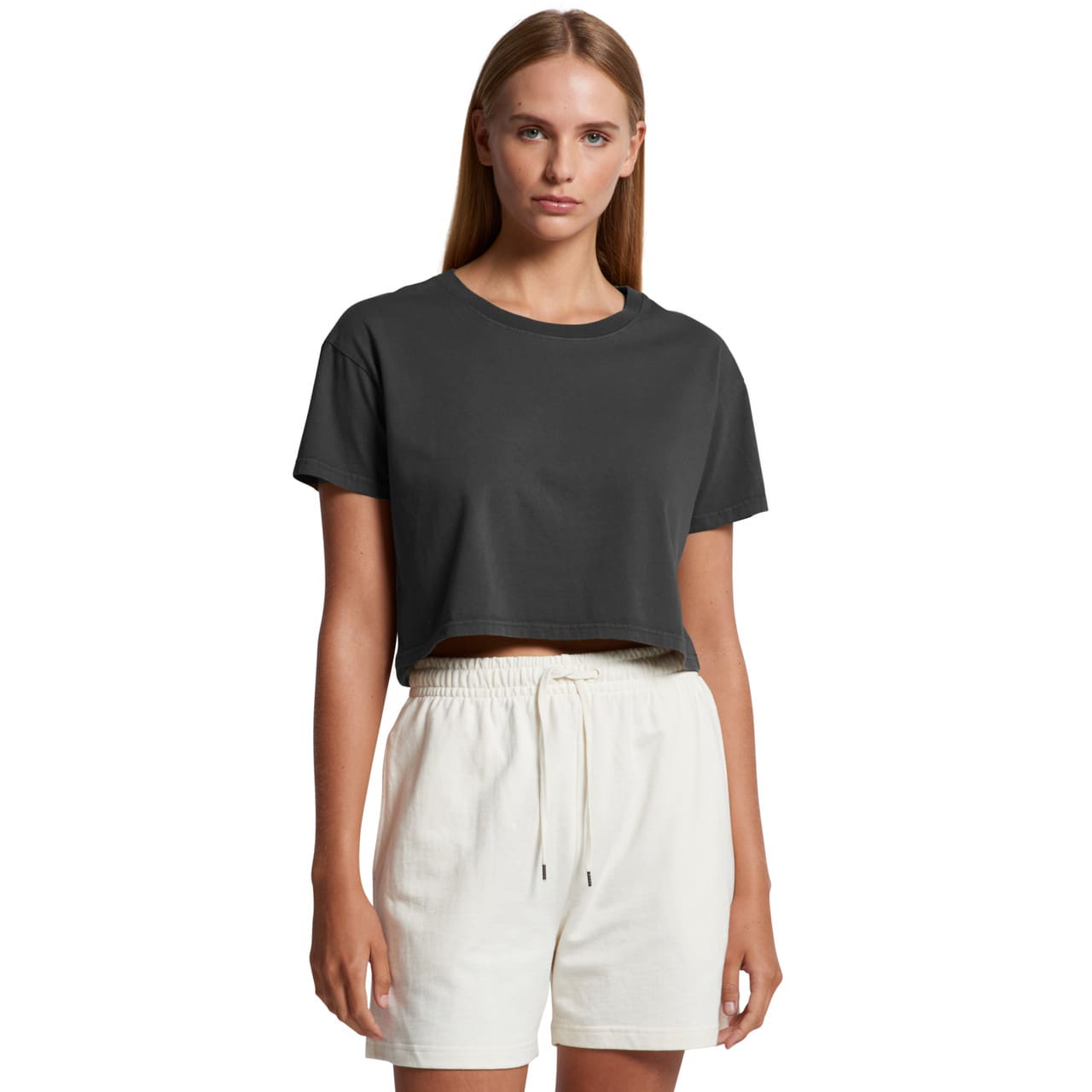 Wo's Faded Crop Tee AS-4062F