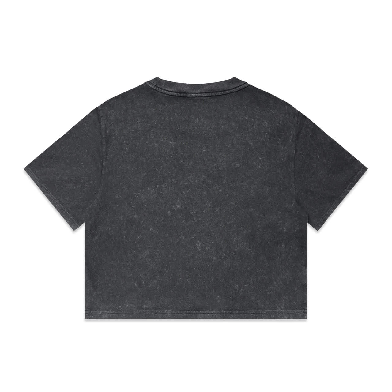 Wo's Stone Wash Heavy Crop Tee AS-4086