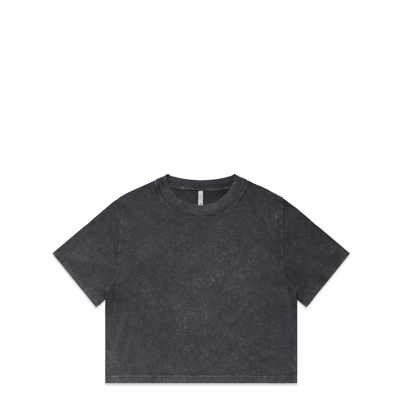 Wo's Stone Wash Heavy Crop Tee AS-4086