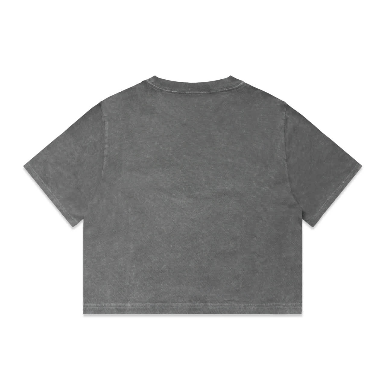 Wo's Stone Wash Heavy Crop Tee AS-4086