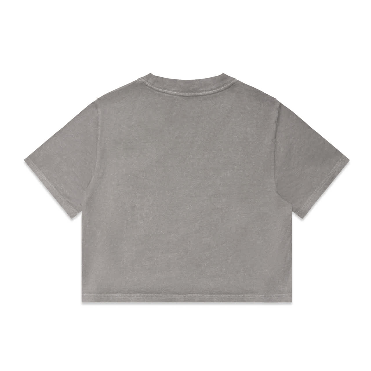 Wo's Stone Wash Heavy Crop Tee AS-4086