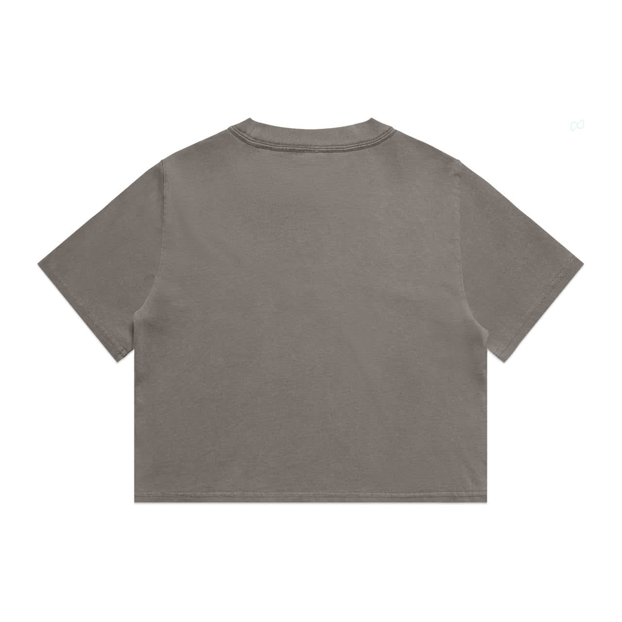 Wo's Heavy Faded Crop Tee AS-4089