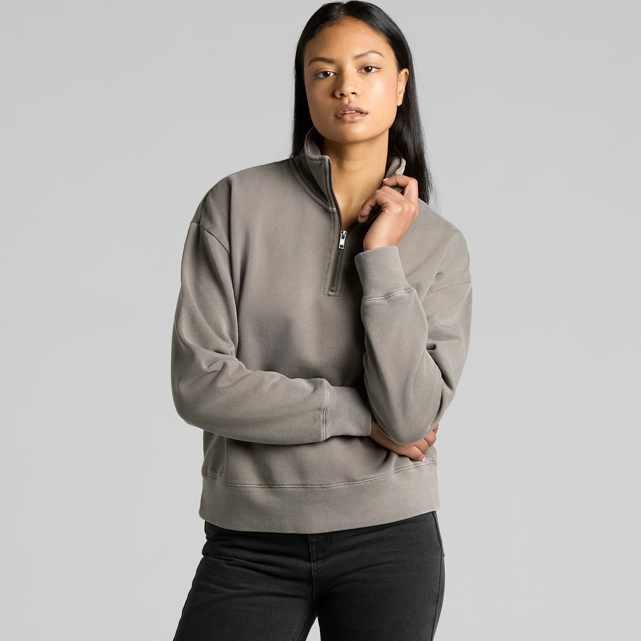 Wo's Relax Faded Half Zip AS-4167