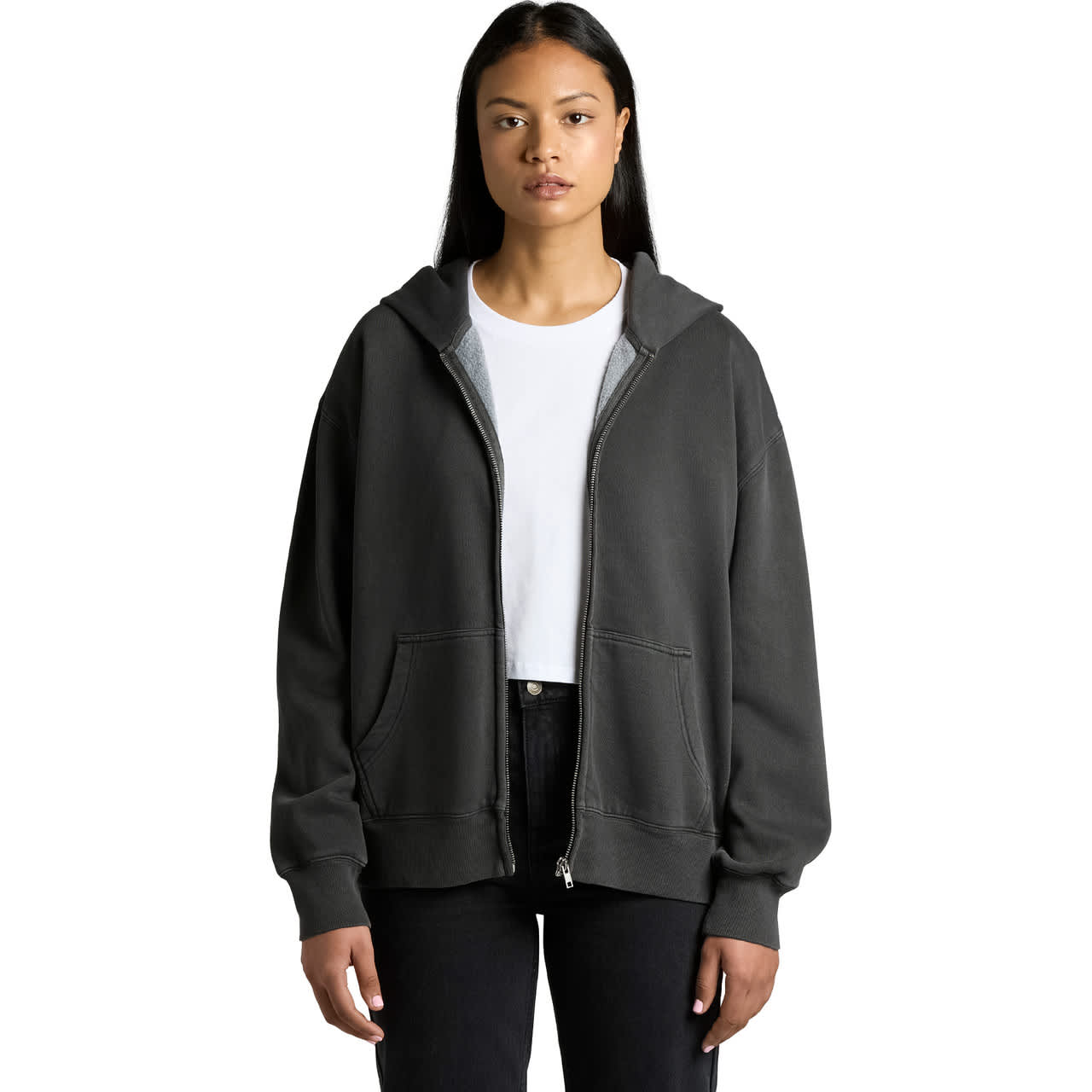 Wo's Relax Faded Zip Hood AS-4170
