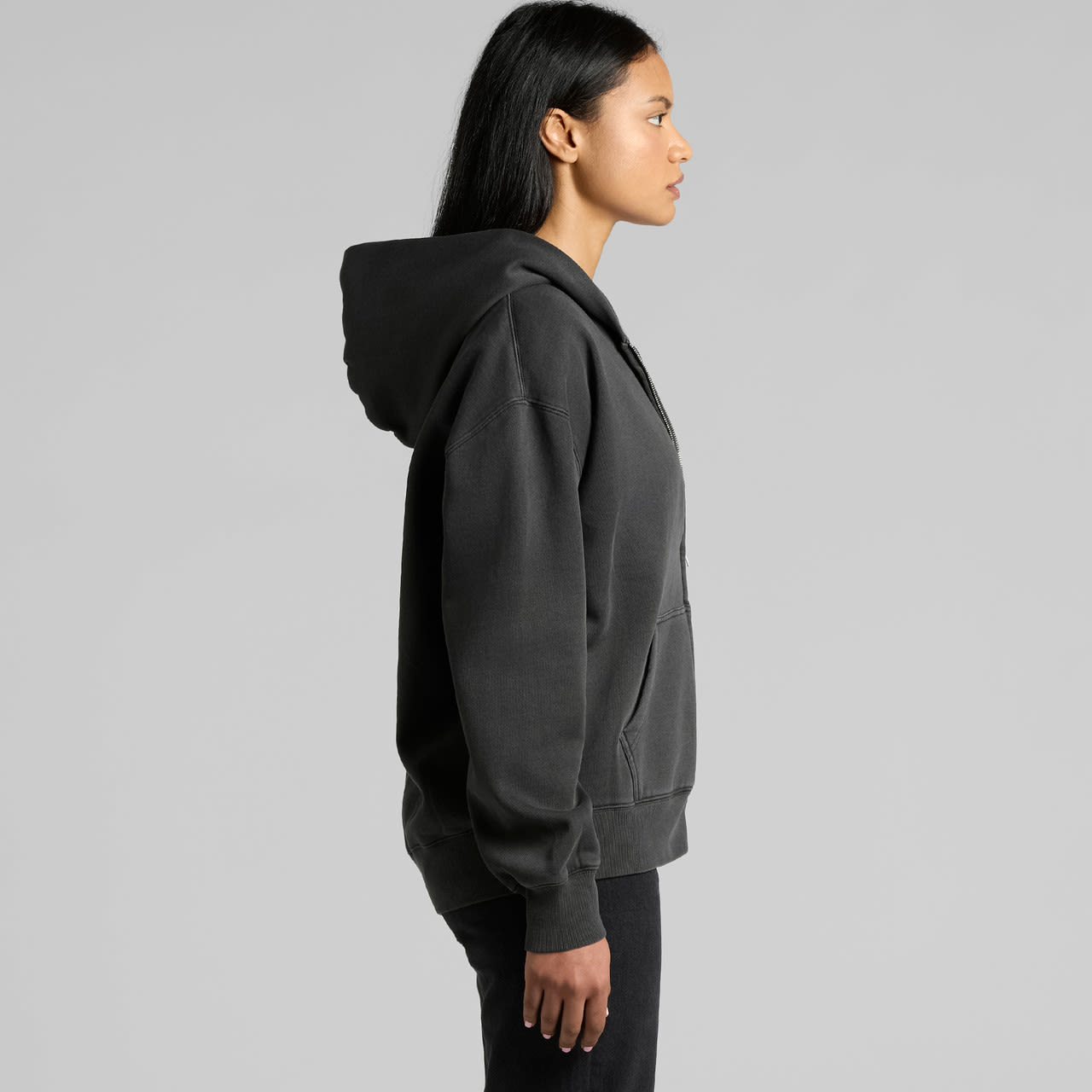 Wo's Relax Faded Zip Hood AS-4170