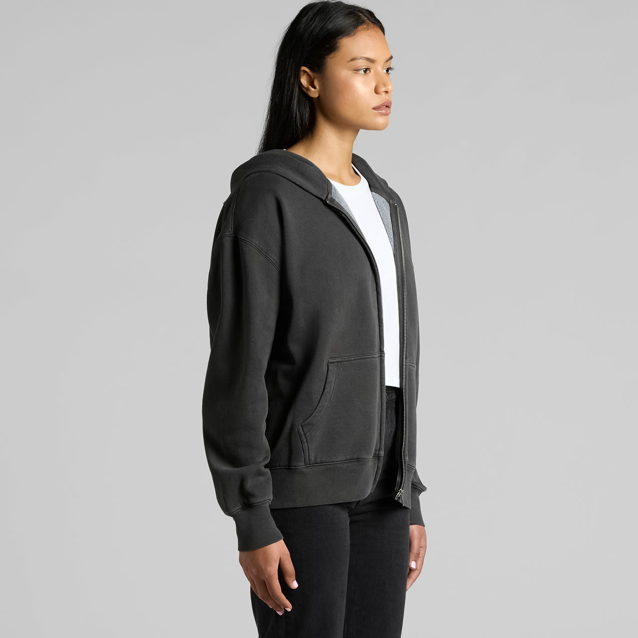 Wo's Relax Faded Zip Hood AS-4170