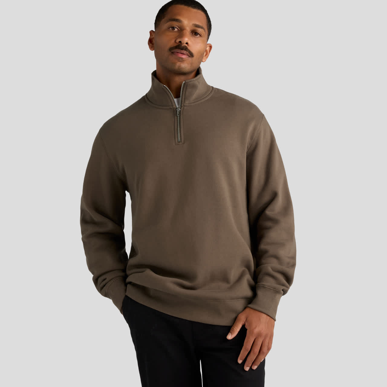 Stencil Half Zip Crew AS-5125