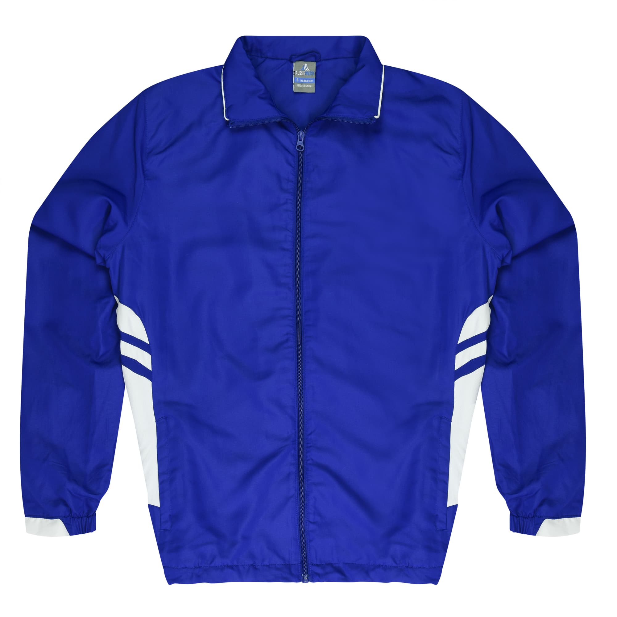 TASMAN MENS TRACKTOPS RUNOUT - N1611 Image ROYAL/WHITE