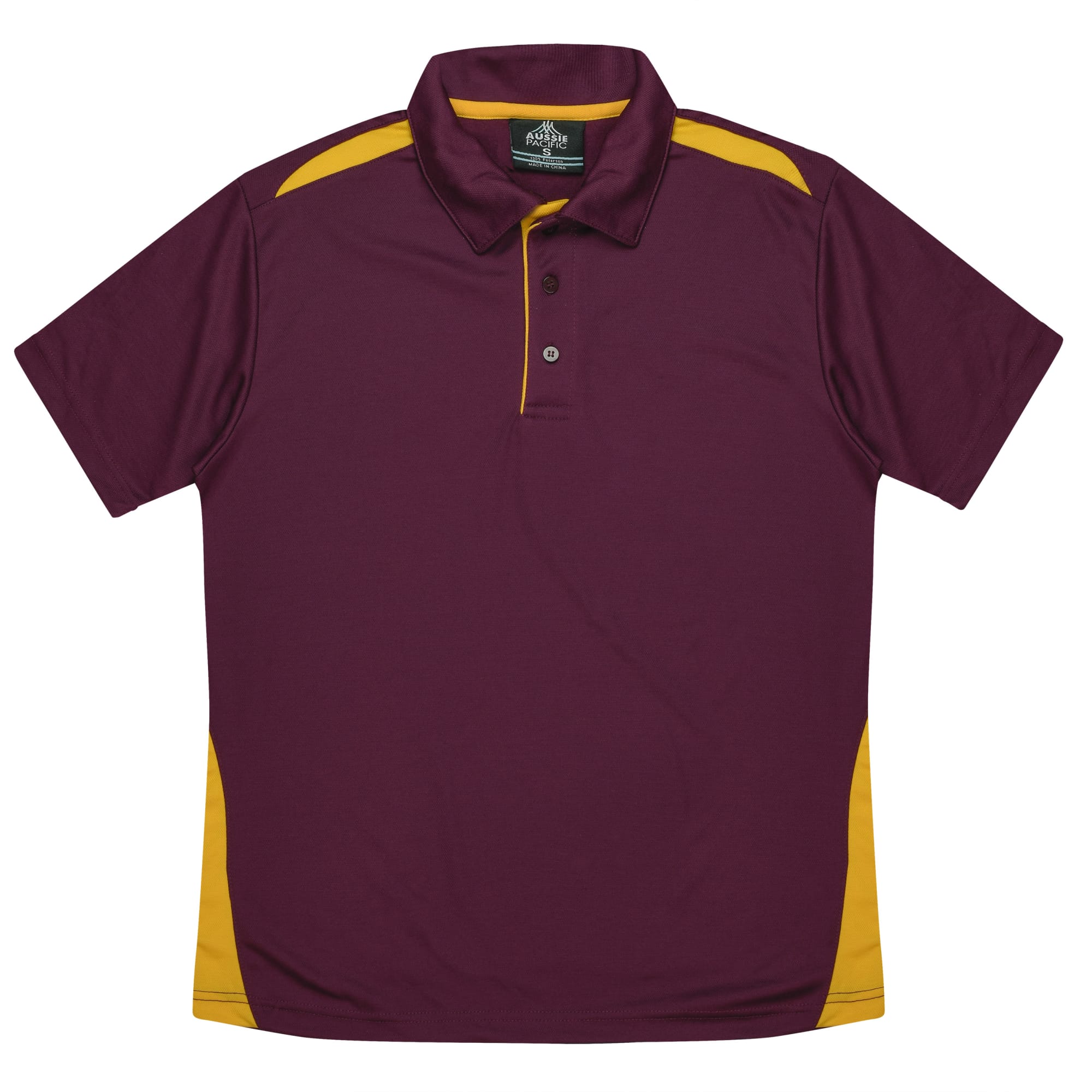 PATERSON KIDS POLOS RUNOUT - N3305 Image MAROON/GOLD