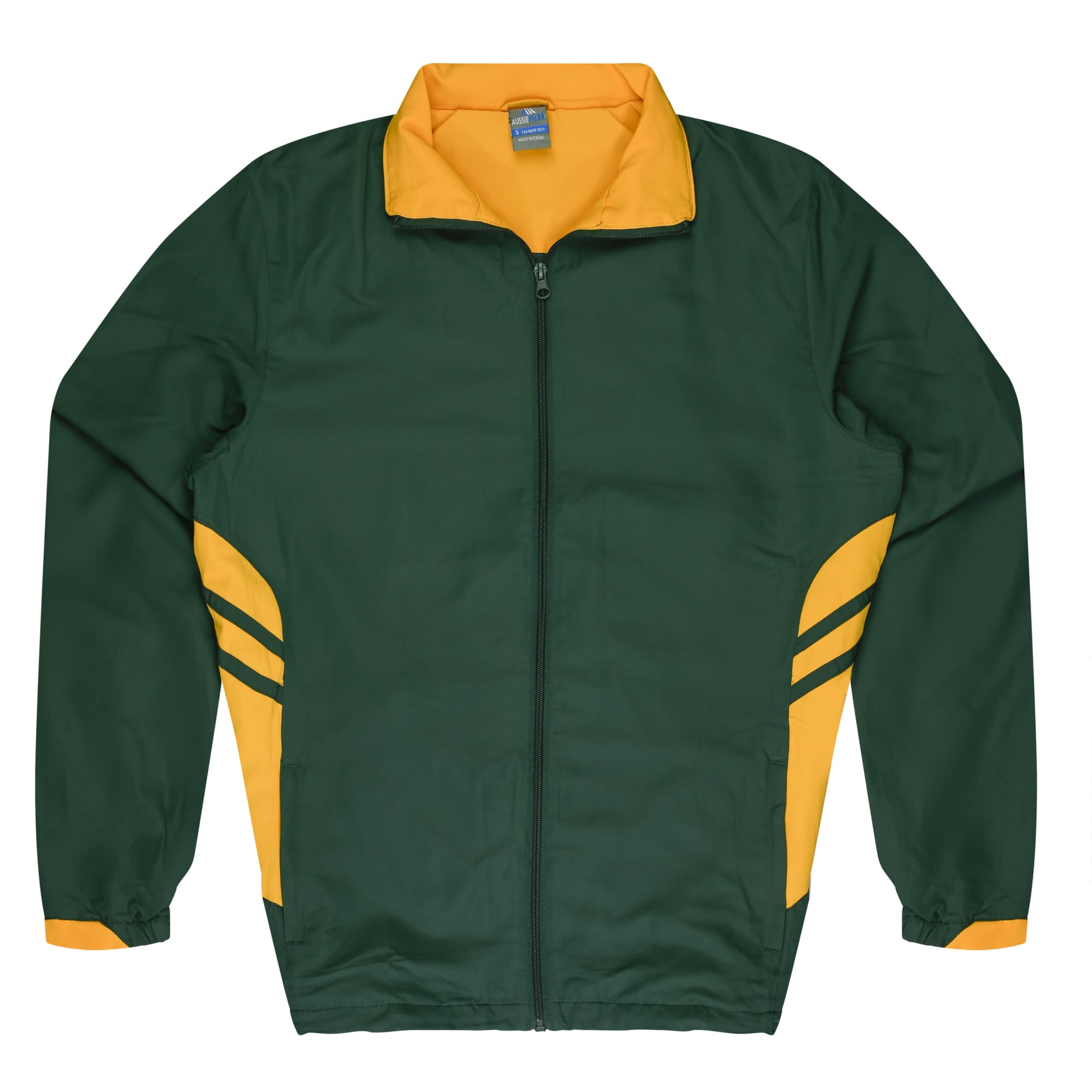 TASMAN MENS TRACKTOPS RUNOUT - N1611 Image BOTTLE/GOLD