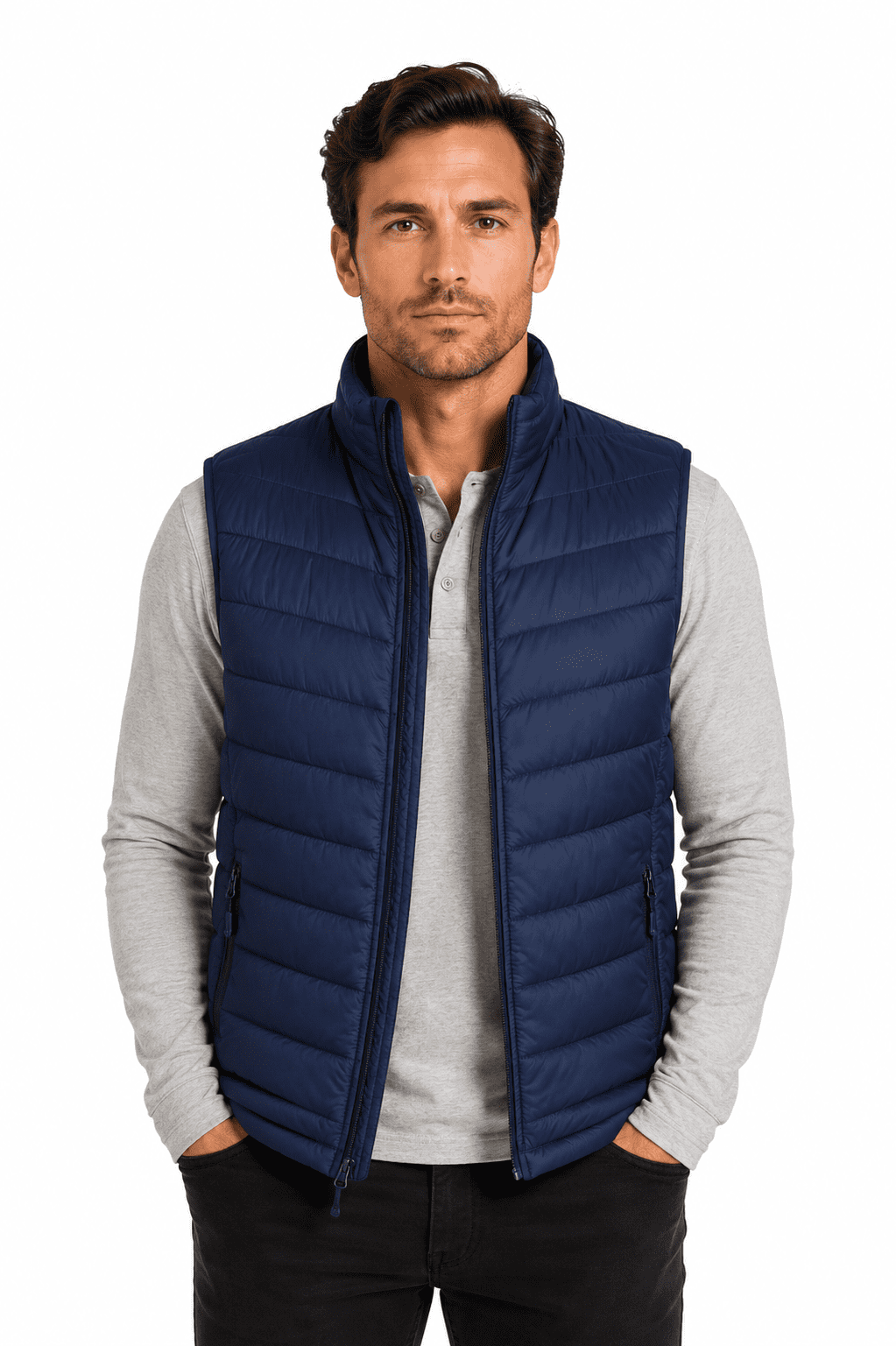 SNOWY MENS VESTS